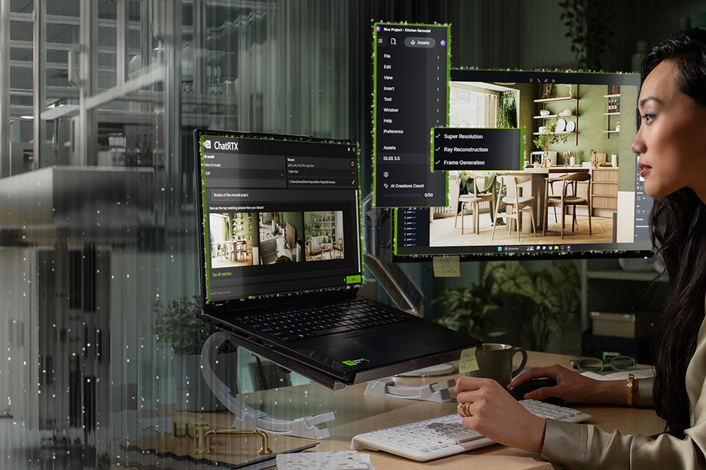 Illustration of Nvidia’s AI PCs