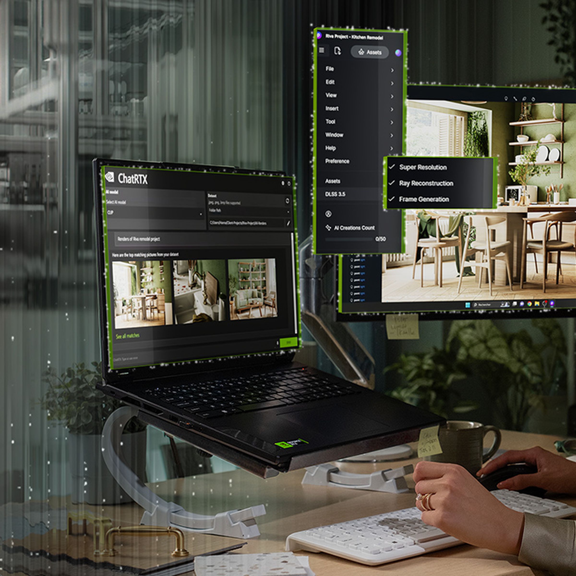 Illustration of Nvidia’s AI PCs