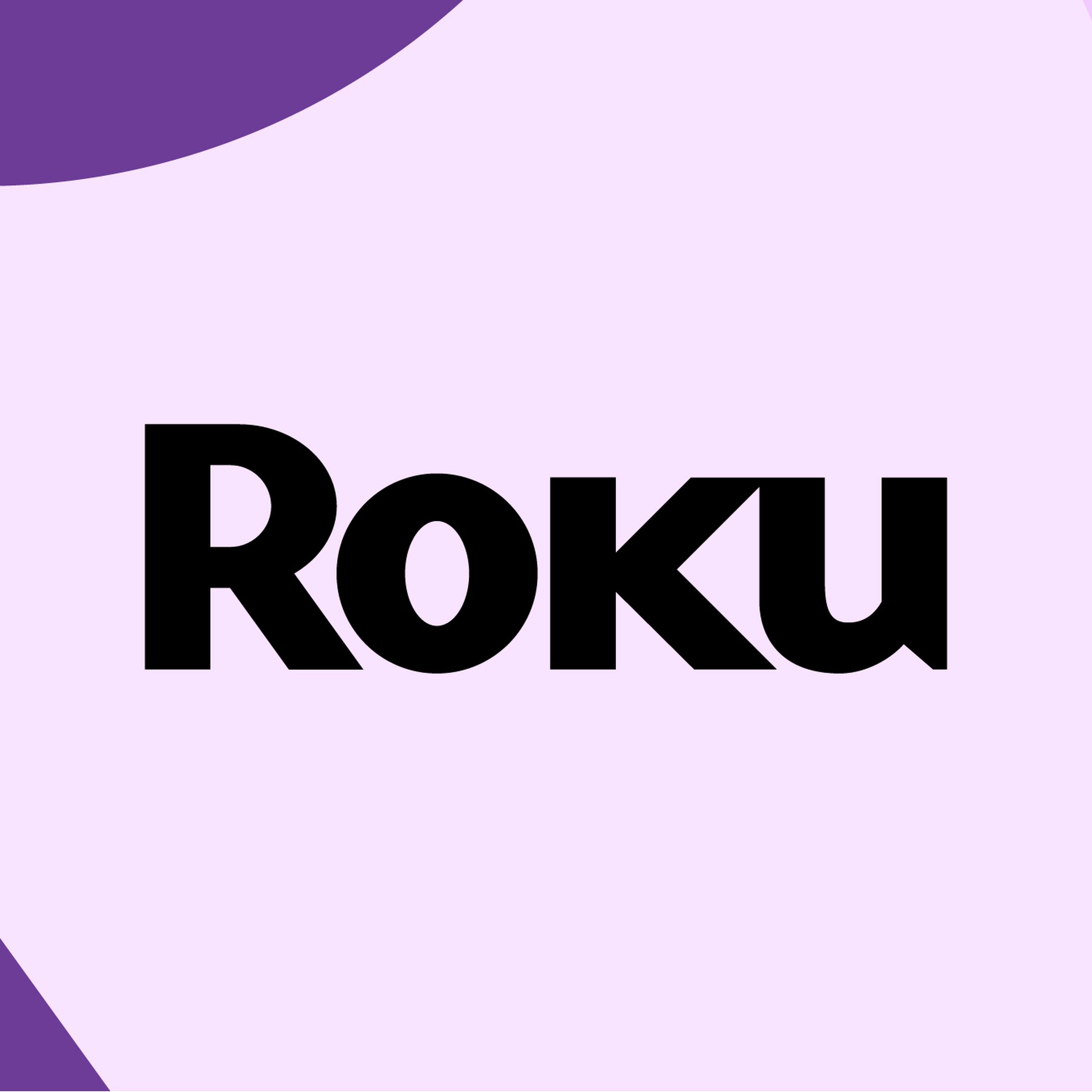 Vector collage of the Roku logo.